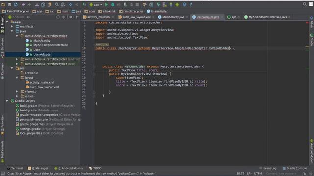 Using Retrofit 2.1 with Android смотреть онлайн