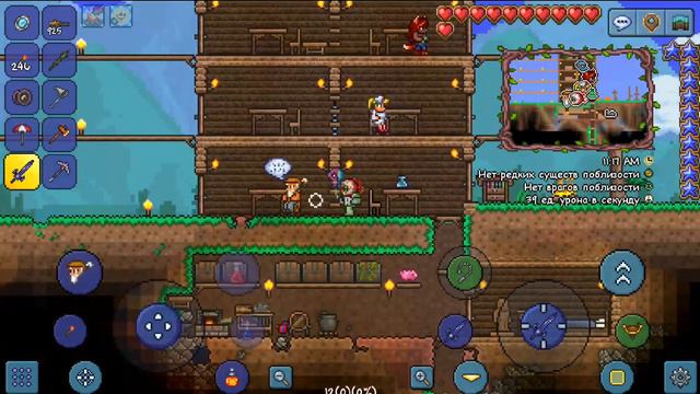 бой с Королем слизней выбил ездового слизня !) В прохождении Террарии-Terraria #7 смотреть онлайн