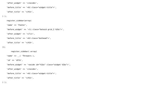 Wordpress: Stuck with sidebar registering смотреть онлайн