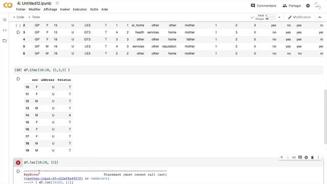 Apprendre Pandas (Partie 2): Sélectionner des lignes et colonnes en utilisant loc et iloc смотреть онлайн