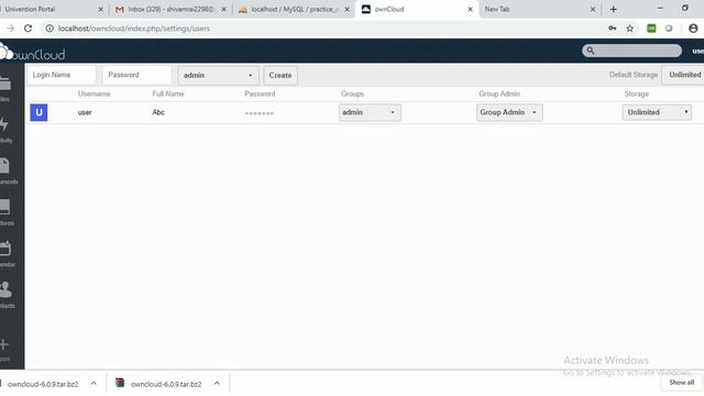 How to create new user in owncloud смотреть онлайн