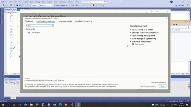 Generate a Class Diagram from Visual Studio 2019 смотреть онлайн