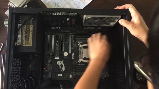 Noctua NH-U14S installation onto LGA2011-V3 Motherobard (MSI X99A Gaming Pro Carbon) смотреть онлайн