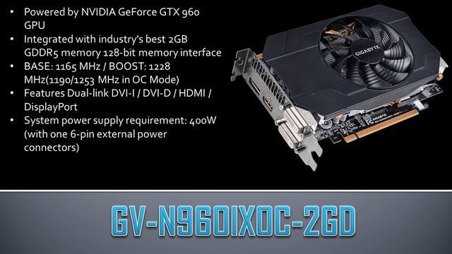 GV N960IXOC 2GD смотреть онлайн