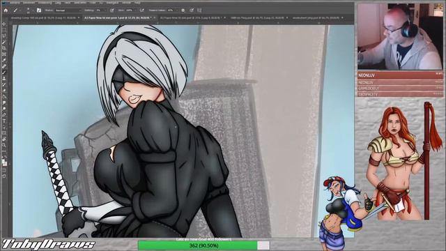 Nier Automata 2B Speedpaint смотреть онлайн