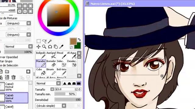 Learning to draw anime SAI tool смотреть онлайн