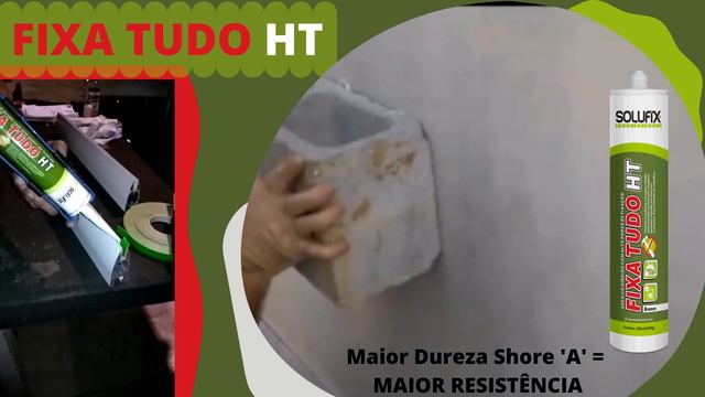 SOLUFIX FIXA TUDO HT - Selante híbrido (MS Polímero) de alta Dureza Shore 'A' e de cura rápida смотреть онлайн
