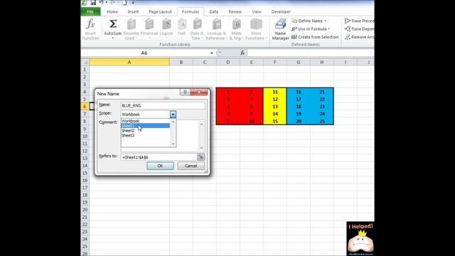 EXCEL Named Ranges смотреть онлайн