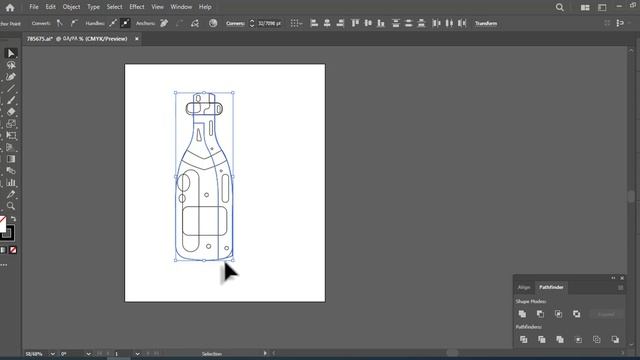 Illustrator Tutorial - Bottle illustration in Illustrator смотреть онлайн