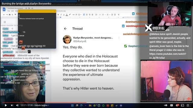 Karlyn Borysenko Says Hitler Went To Heaven And The Jews "Chose" To Die In The Holocaust смотреть онлайн