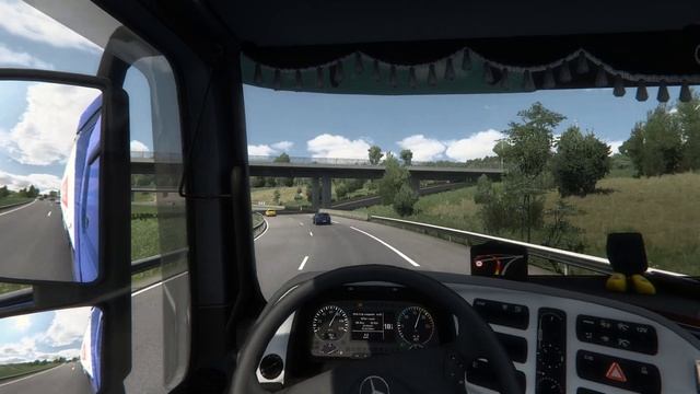 Euro Truck Simulator 2 | ETS2 1.45 | Mercedes Actros MP3 V8 | Bourges (F) to Gradville (F) смотреть онлайн