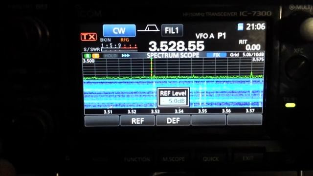 IC-7300 Bandscope REF Adjustment - N4LQ смотреть онлайн
