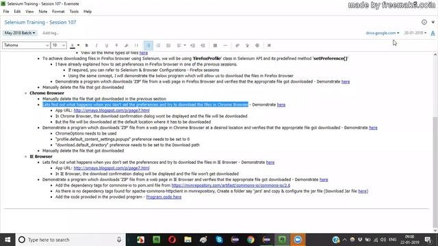 Selenium WebDriver - Downloading Files (Firefox, Chrome and IE) смотреть онлайн