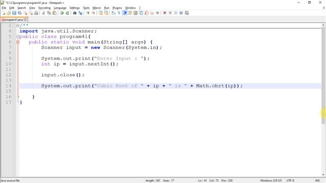 Cubic Root | Math.cbrt() | Java Programming | Program 41 смотреть онлайн