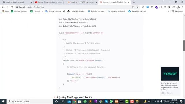 How to Change Password in Laravel || Password update in laravel || Laravel 8 смотреть онлайн