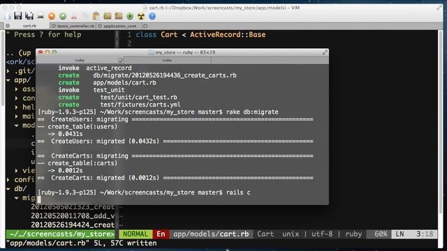 19 эпизод Научись Rails ассоциация has one belongs to смотреть онлайн