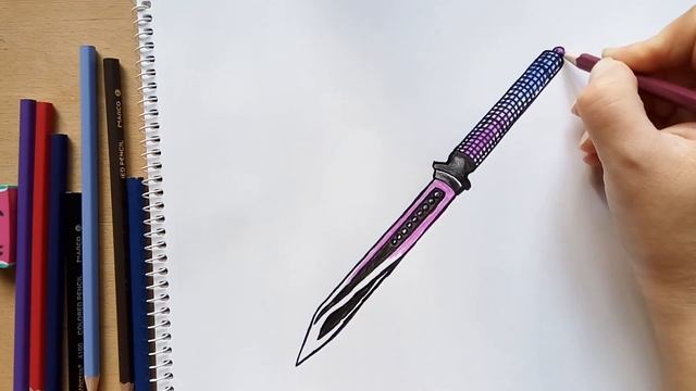 Как нарисовать нож Jkommando 