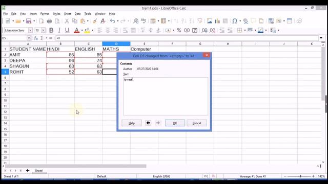 #calc Libre Office Calc | Track Changes | NSQF IT Level 2 | Class 10 | Part 10 смотреть онлайн
