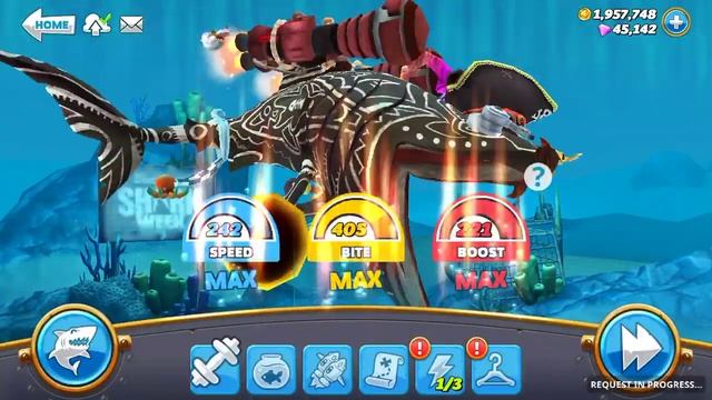 NEW UPDATE : ALL SHARKS SKINS UNLOCKED ! - Hungry Shark World смотреть онлайн