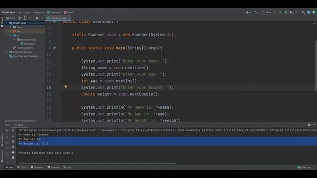 Taking Input from User - Java Scanner Class - Bengali (বাংলা) смотреть онлайн