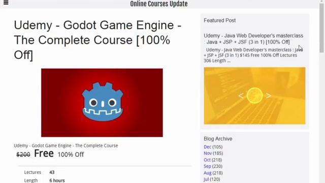 Udemy (Godot Game Engine) The Complete Course 100% Off смотреть онлайн