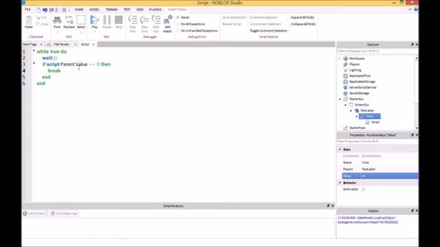 Roblox | How to make a Timer GUI смотреть онлайн