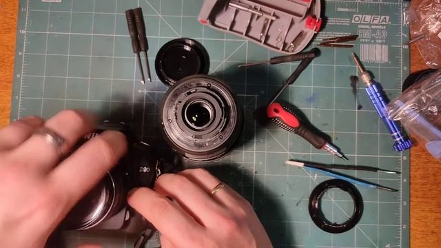 Ремонт кольца байонета на объективе. (DIY своими руками)) смотреть онлайн