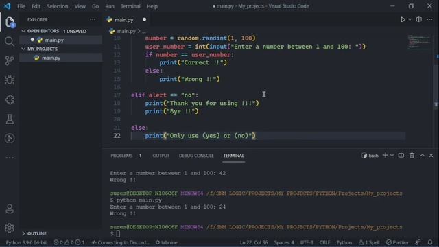 Guess a number game using Python. For beginners - No Talking смотреть онлайн