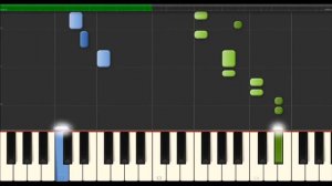 W. A. Mozart - Allegro - K 3 (Synthesia Piano Tutorial)