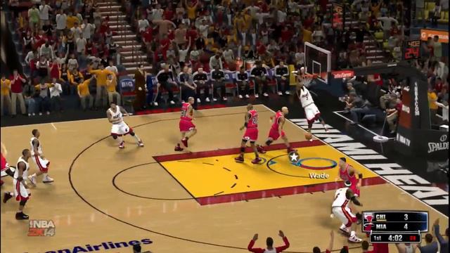 NBA 2K14 - Monster alley oop - LeBron to Wade [ HD ] смотреть онлайн