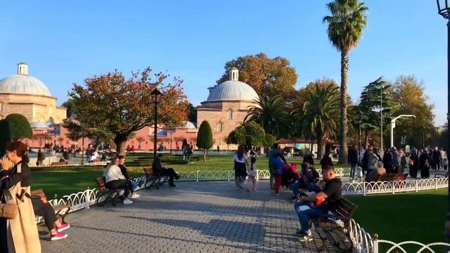 Istanbul Walk l Sultanahmet Walking Tour l 3 November 2021 Turkey [4K UHD] смотреть онлайн