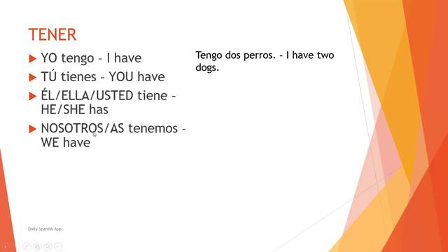 Daily Spanish App free video 5: Five basic Spanish verbs смотреть онлайн
