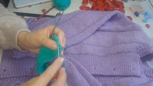 ЖЕНСКАЯ КОФТА СПИЦАМИ Р 52 _54