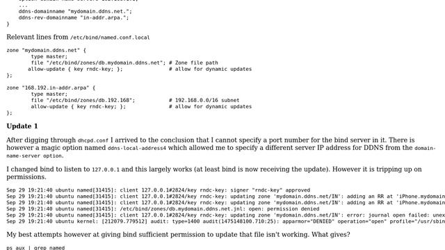 isc-dhcp-server + BIND9 + Unbound + dnscrypt & DDNS Not working смотреть онлайн