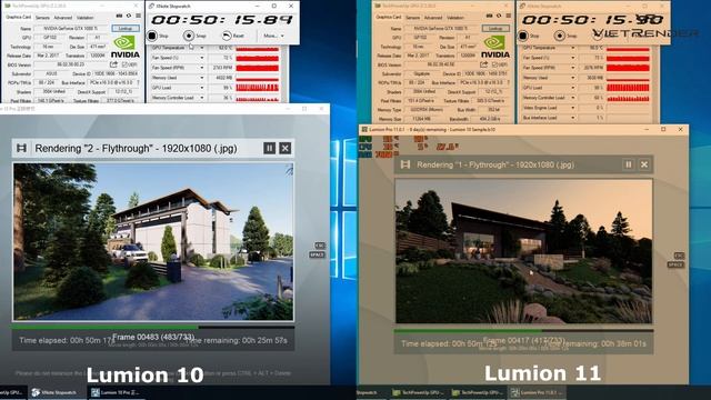 Render time Lumion 10 vs Lumion 11 in Nvidia GTX 1080Ti смотреть онлайн