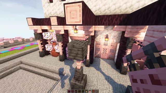 Minecraft: How to build a Japanese Cherry Blossom Castle | Tutorial Part 1 смотреть онлайн