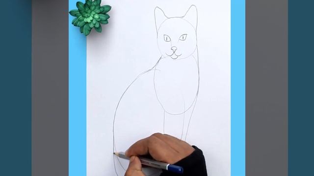 How to draw a Cat step by step easy ? смотреть онлайн