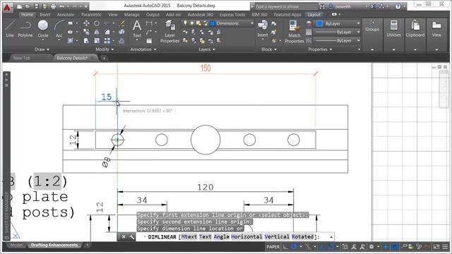 Drafting and Dimension Enhancements in AutoCAD 2015 смотреть онлайн