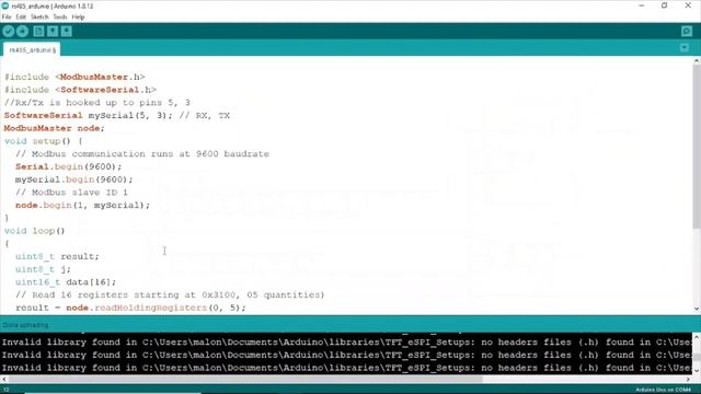 Using Arduino to read rs485 Modbus RTU holding registers смотреть онлайн