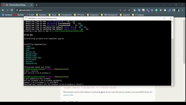 Git bash prompt selection not show on Windows 10 | git bash update | Updated 2023 смотреть онлайн