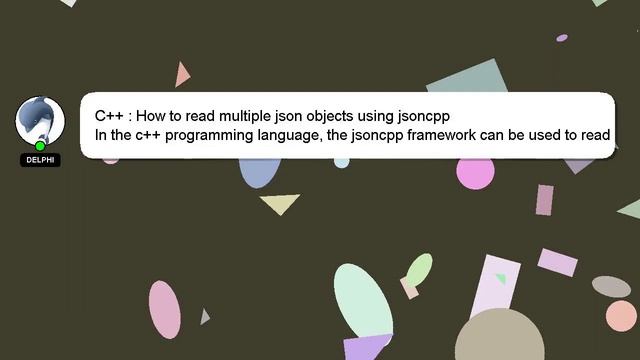 C++ : How to read multiple json objects using jsoncpp смотреть онлайн
