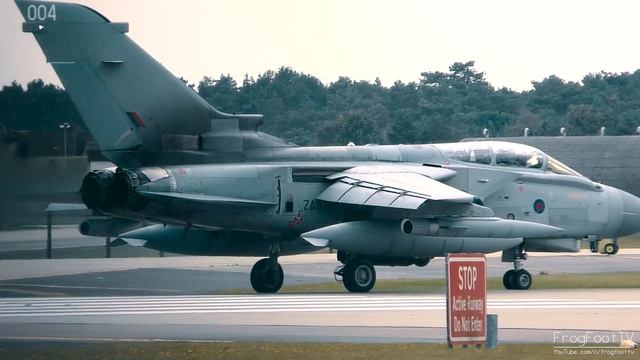 RAF Tornado GR4 AFTERBURNER departure from RAF Lakenheath смотреть онлайн