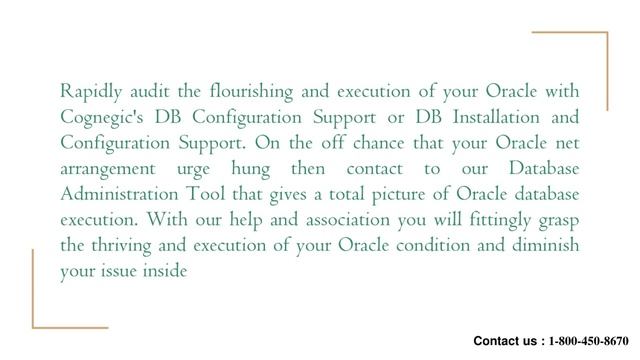 Contact to DB Installation Support if Oracle Net Configuration Assistance Failed смотреть онлайн