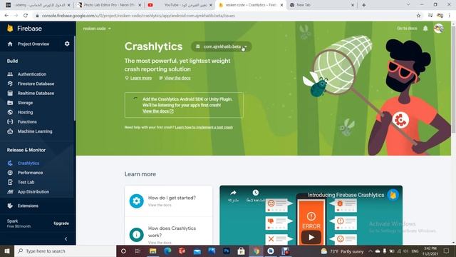 Crashlytics firebase بداخل الكود смотреть онлайн