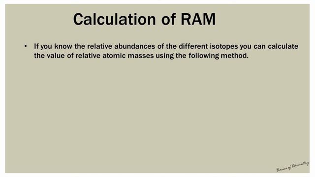 Atomic Mass Unit | Relative Atomic Mass | Relation between the two | How to Calculate RAM смотреть онлайн