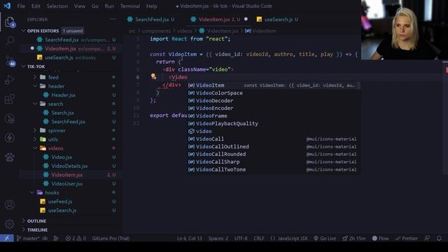 Создаем ТИК ТОК на React.JS + React Query с настоящим API смотреть онлайн