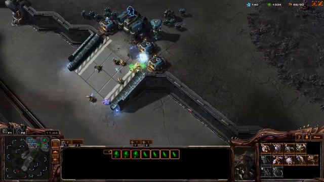 StarCraft II Тренировка!!!! Учимся играть за другие расы!!!! смотреть онлайн