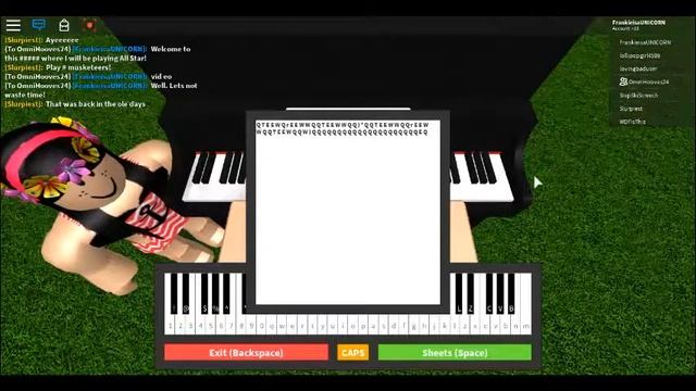 'All Star' On ROBLOX piano! [SHEET IN DESC] смотреть онлайн