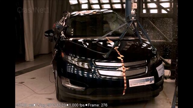 Chevy Volt | 2012 | Pole Crash Test (4) by NHTSA | CrashNet1 смотреть онлайн