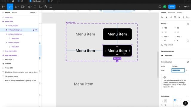 Design a WEBSITE IN FIGMA ep.01: The HEADER MENU смотреть онлайн